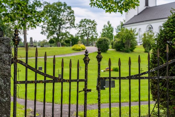 Church Fence Installation in Santa Fe