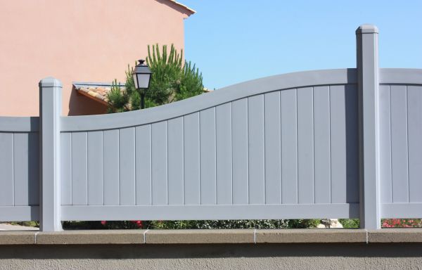 Gray Vinyl Fence Installation in Santa Fe