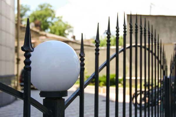 Courtyard Fence Installation in Santa Fe