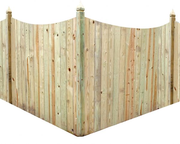 Scalloped Fence Installation in Santa Fe