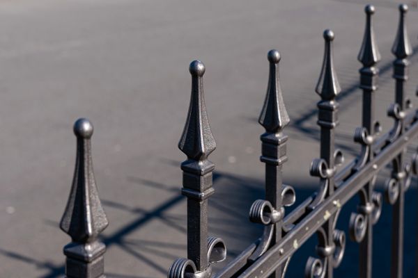 Gothic Iron Fence Installation in Santa Fe