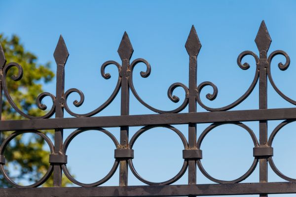 Black Iron Fence Installation in Santa Fe