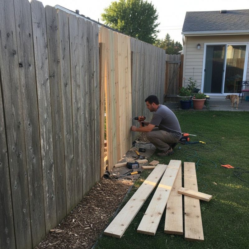 Composite Fence Repair detail